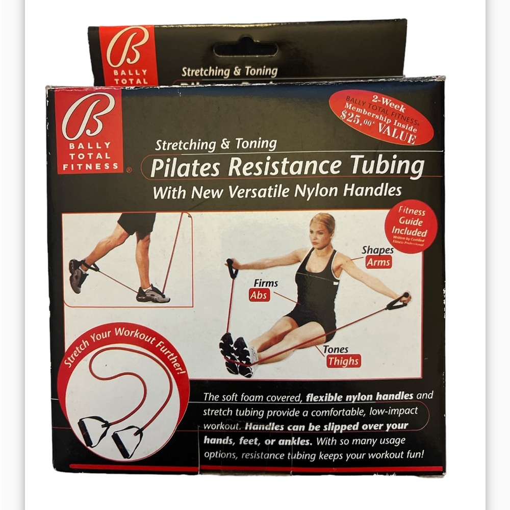 3/$10 Bally Total Fitness Resistance Tubing with handles